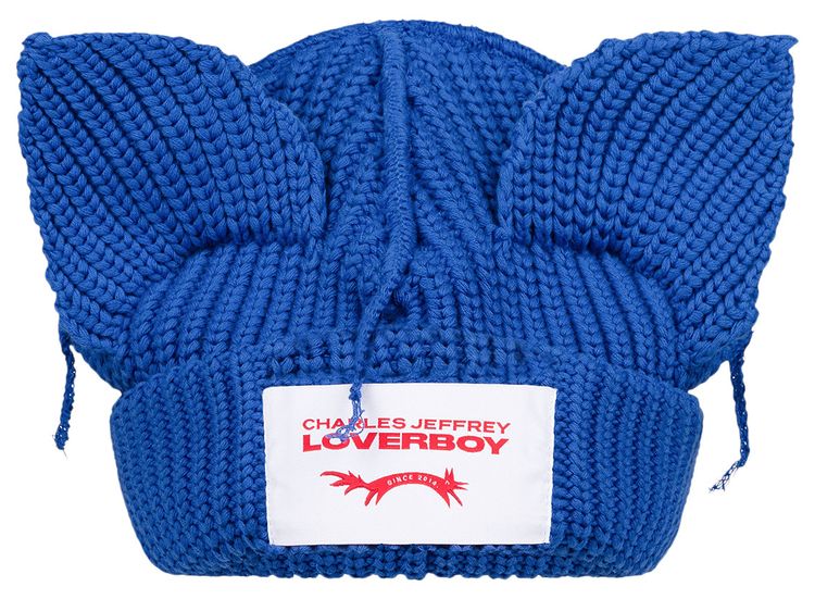 Charles Jeffrey Loverboy Chunky Rabbit Beanie Blue
