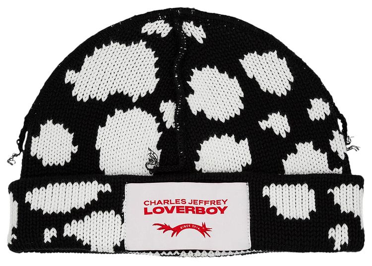 Charles Jeffrey Loverboy Loverboy Beanie BlackWhite Polka Dot