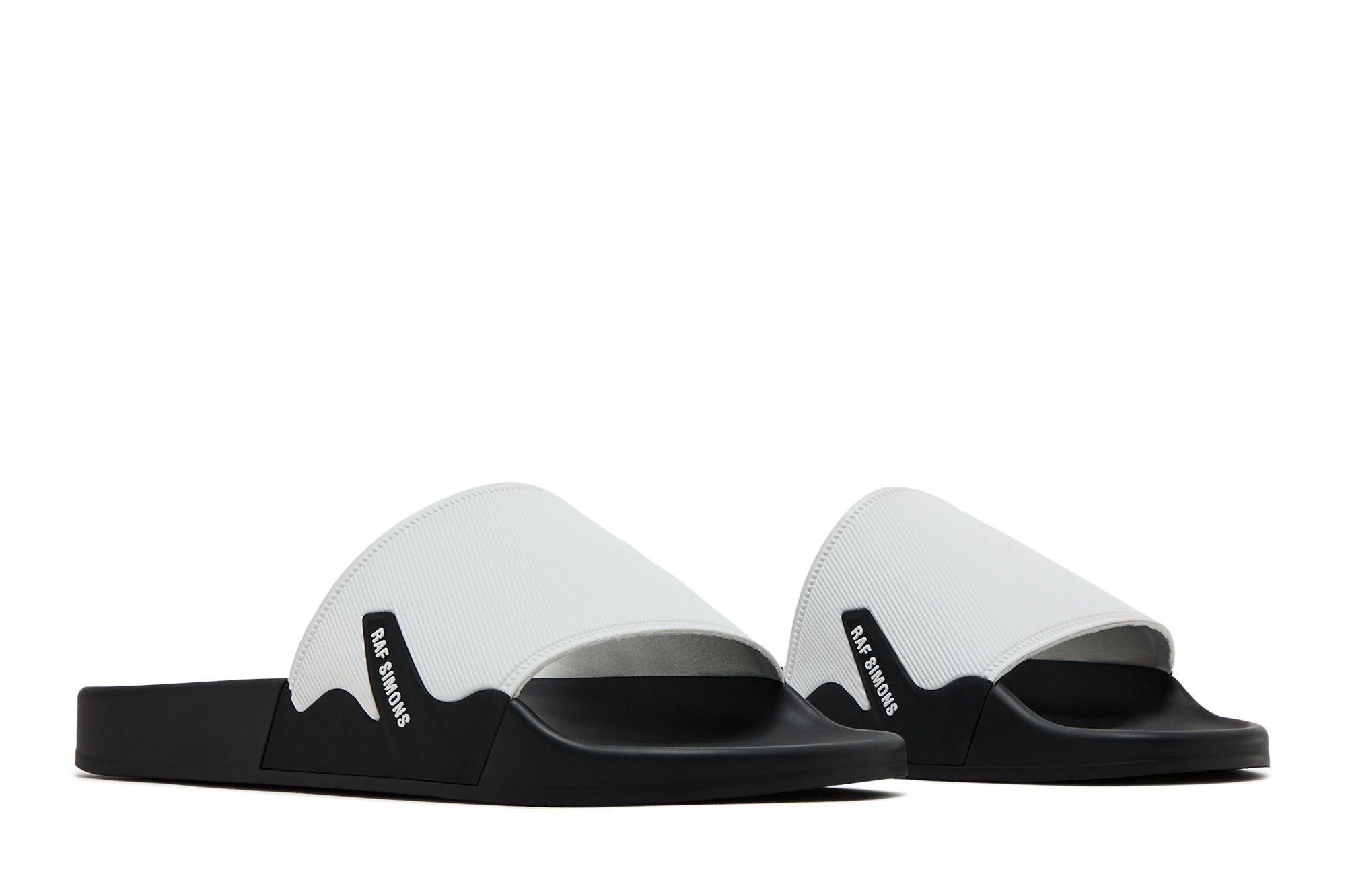 Buy Raf Simons Astra Slide 'White Black' - HR810001S 0062 | GOAT