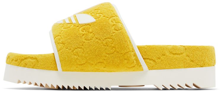 Adidas x Gucci GG Platform Sandal Yellow Cotton Sponge