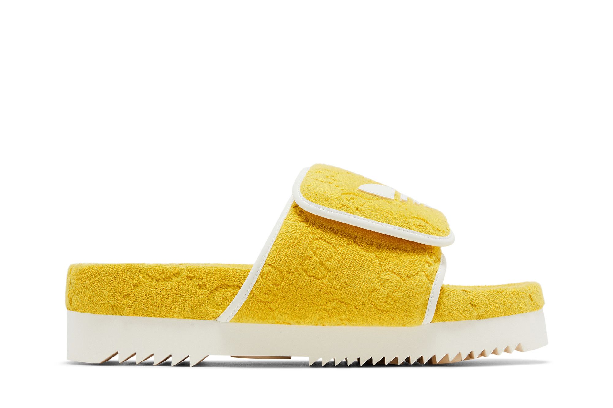 Gucci x adidas【GG Platform Sandal 黄色 】コットンサンダル Buy Adidas x Gucci GG Platform Sandal 'Yellow Cotton Sponge