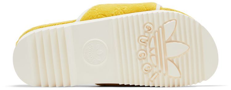 Adidas x Gucci GG Platform Sandal Yellow Cotton Sponge