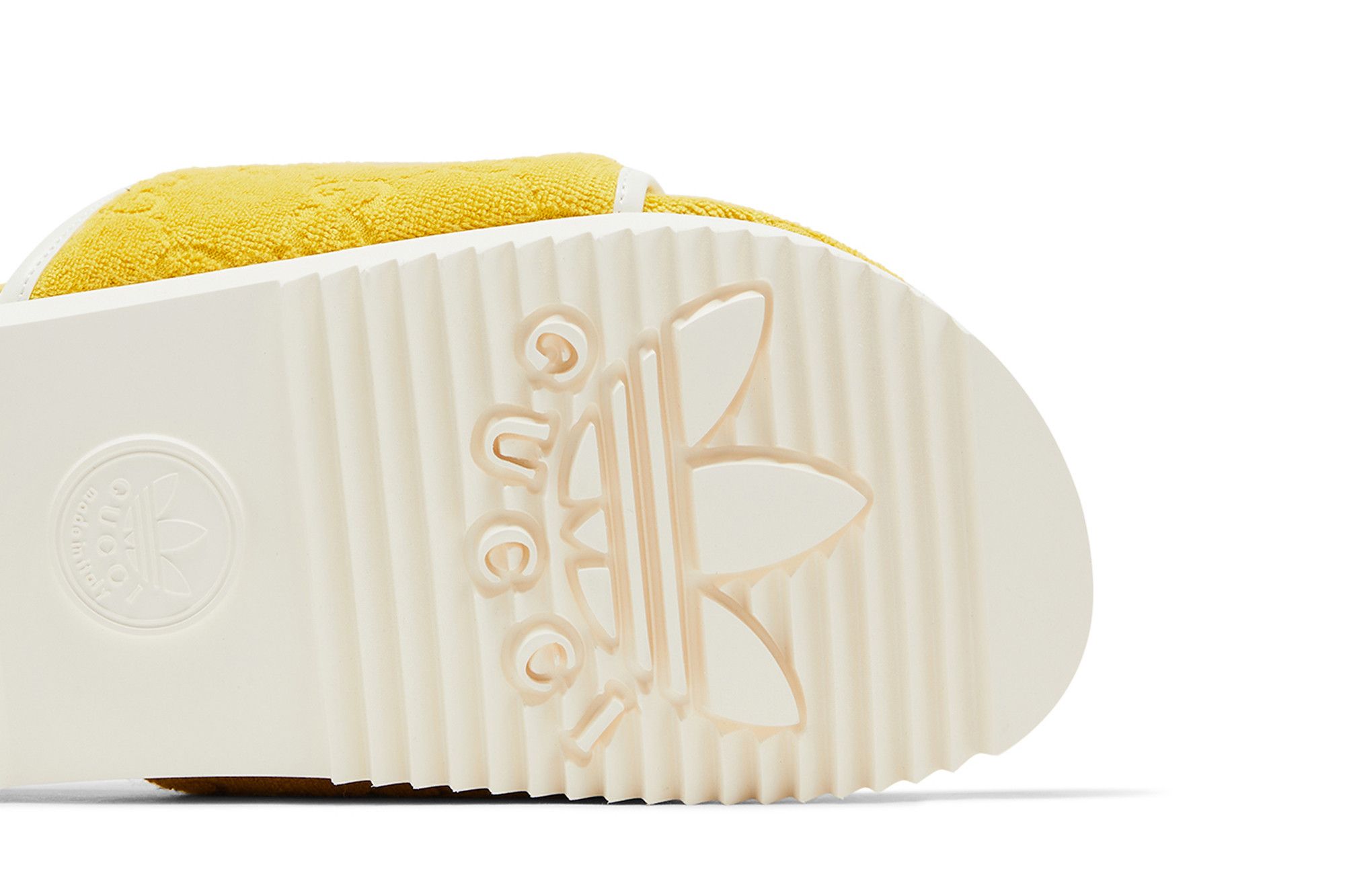Gucci xadidas【GG Platform Sandal Yellow 】コットンサンダル Gucci X Adidas Yellow Terry Cloth GG Monogram Platform