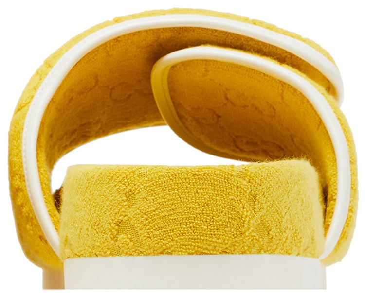 Adidas x Gucci GG Platform Sandal Yellow Cotton Sponge