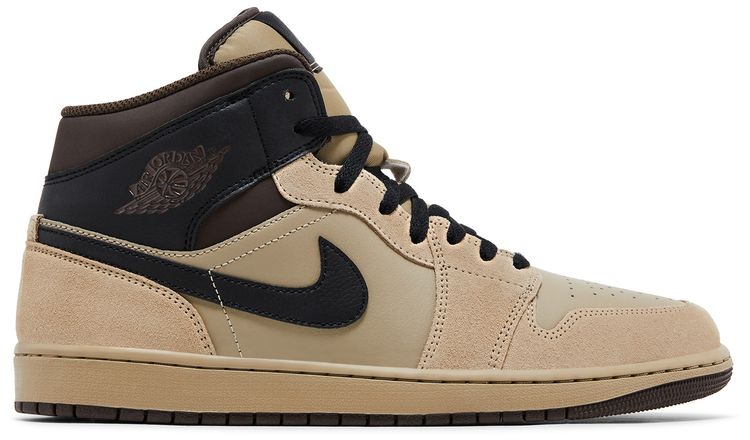 Air Jordan 1 Mid Khaki Black