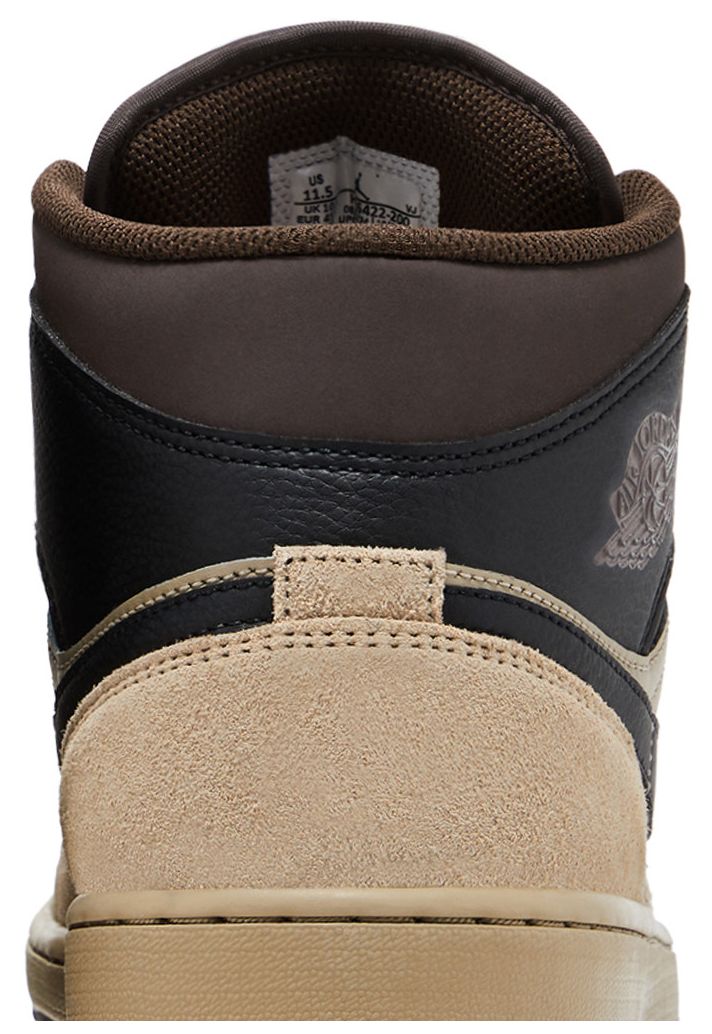 Air Jordan 1 Mid Khaki Black