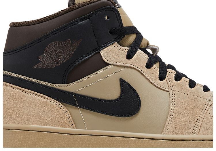 Air Jordan 1 Mid Khaki Black