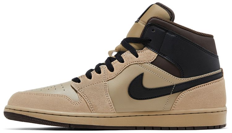 Air Jordan 1 Mid Khaki Black