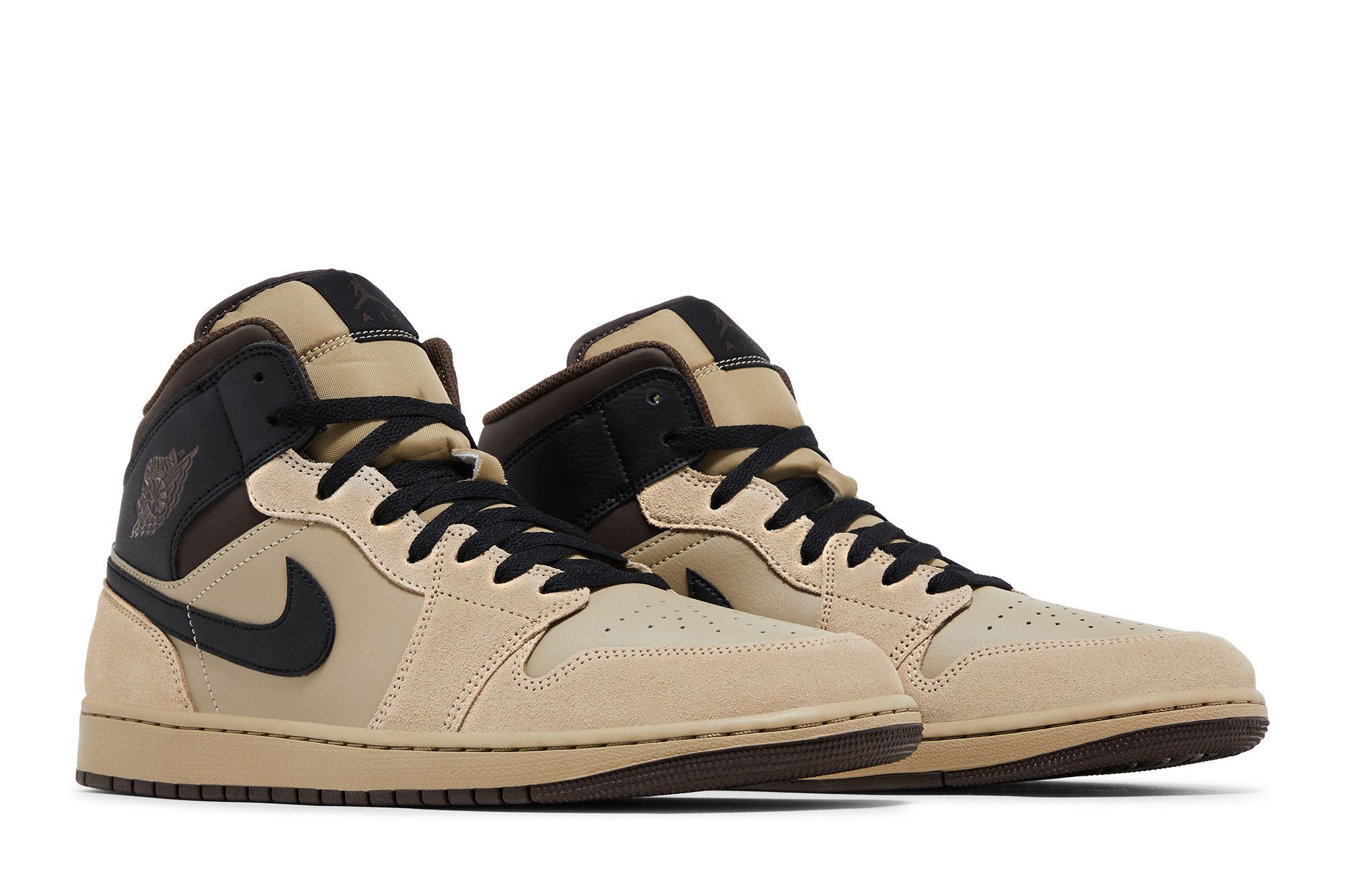 Buy Air Jordan 1 Mid 'Khaki Black' - HV6422 200 | GOAT