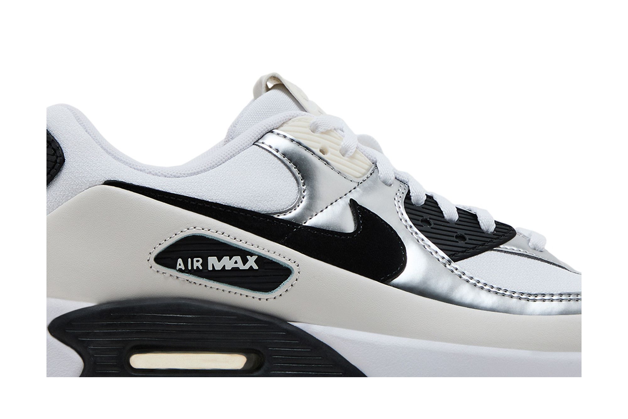 【NIKE】AIR MAX 90 LV8 メタリックシルバー/ブラック Buy Wmns Air Max 90 LV8 'Phantom Metallic Silver Black
