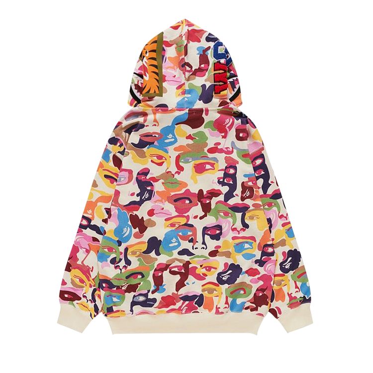 Buy BAPE x KidSuper Camo Shark Full Zip Hoodie 'Multicolor' 1L23