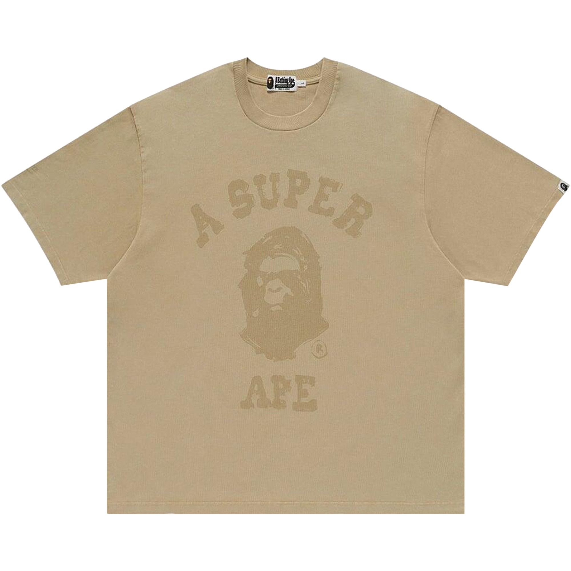 すぐ届く【 BAPE X KIDSUPER 】GARMENT DYE COLLEGE LOGO TEE A BATHING APE® BAPE X Kidsuper Garment Dye College Logo Tee