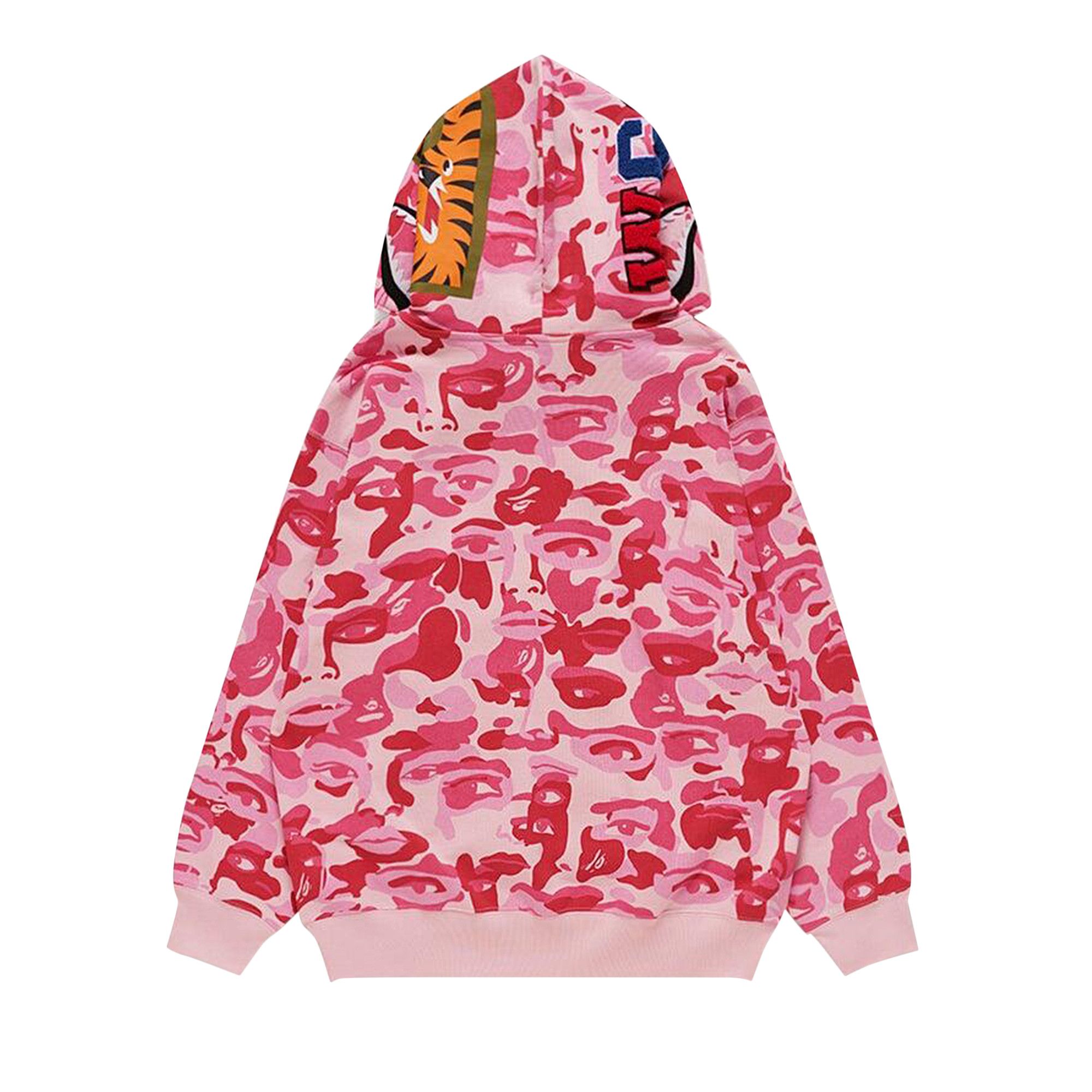 Buy BAPE x KidSuper Camo Shark Full Zip Hoodie 'Pink' - 1L23 115