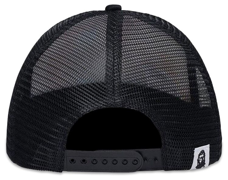 BAPE x KidSuper Bape Sta Logo Rhinestone Trucker Cap Multicolor