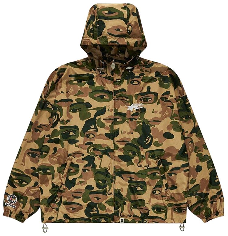 BAPE x KidSuper Camo Lightweight Jacket Green