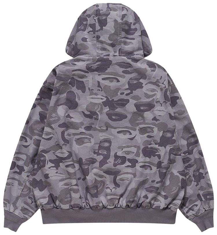 BAPE x KidSuper Solid Camo Jacquard Jacket Purple