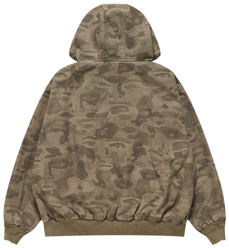 BAPE x KidSuper Solid Camo Jacquard Jacket Beige