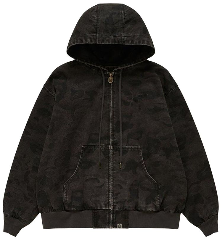 BAPE x KidSuper Solid Camo Jacquard Jacket Black
