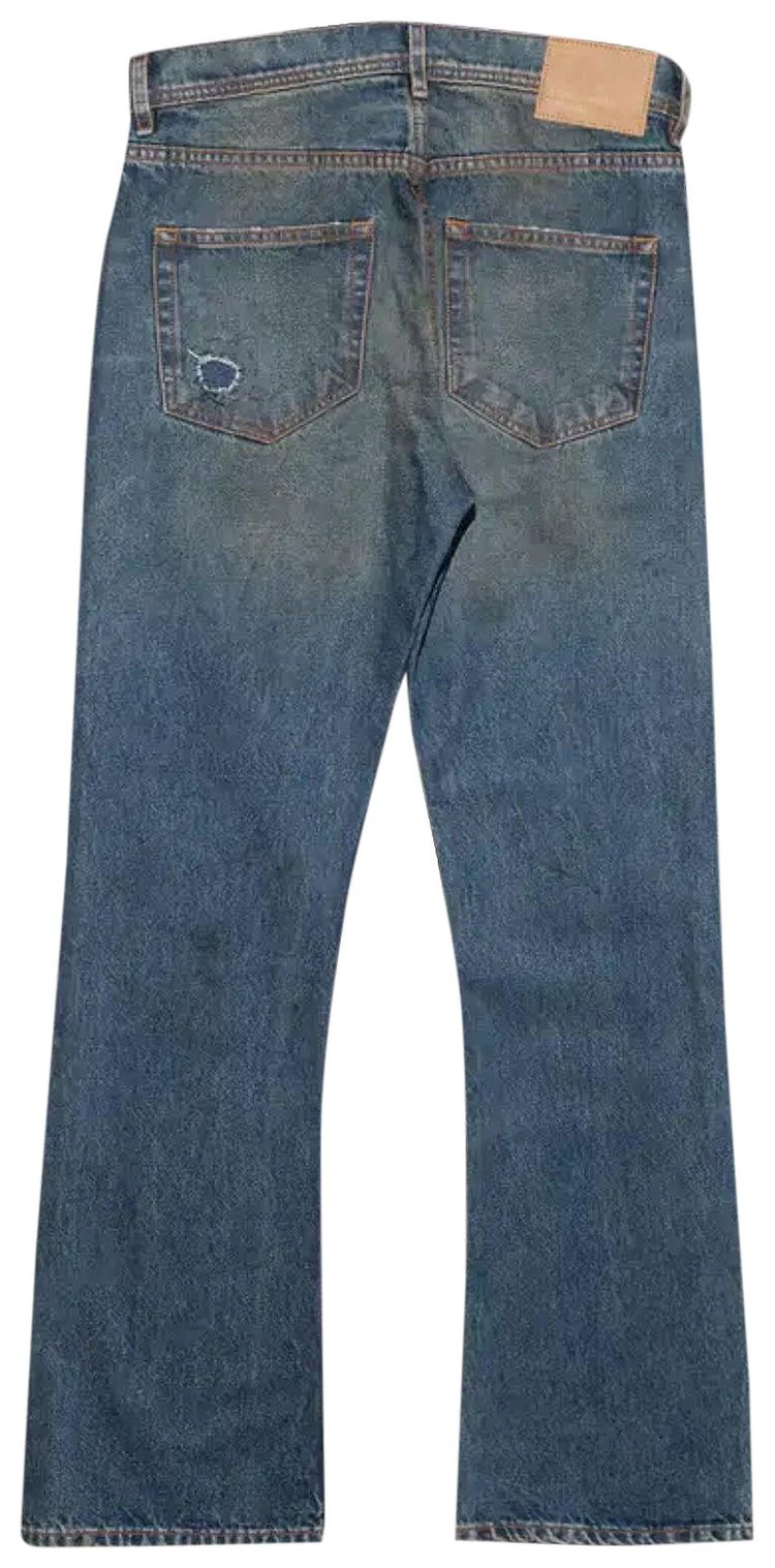 Enfants Riches Deprimes Thrashed Flare Jeans Blue