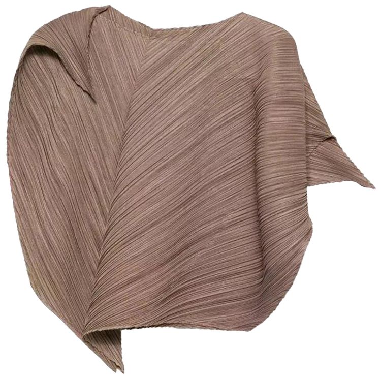 Pleats Please Issey Miyake Flare April Shirt Greyish Brown