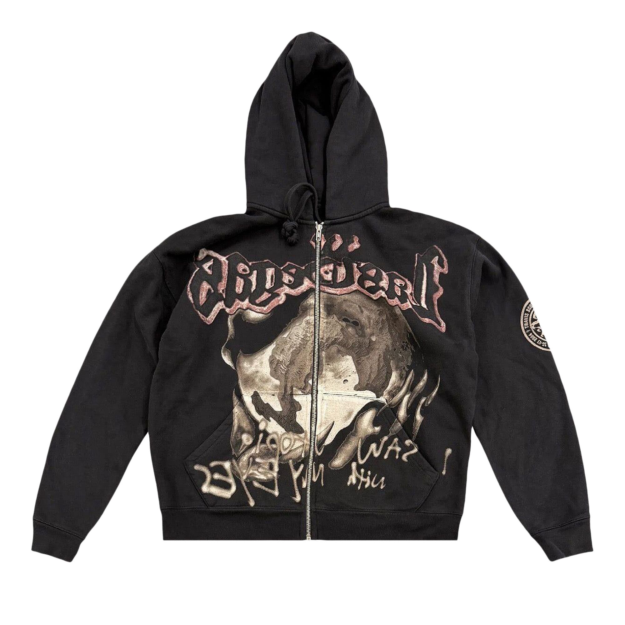 Buy Cactus Jack by Travis Scott Utopia My Eyes Zip Hoodie 'Black