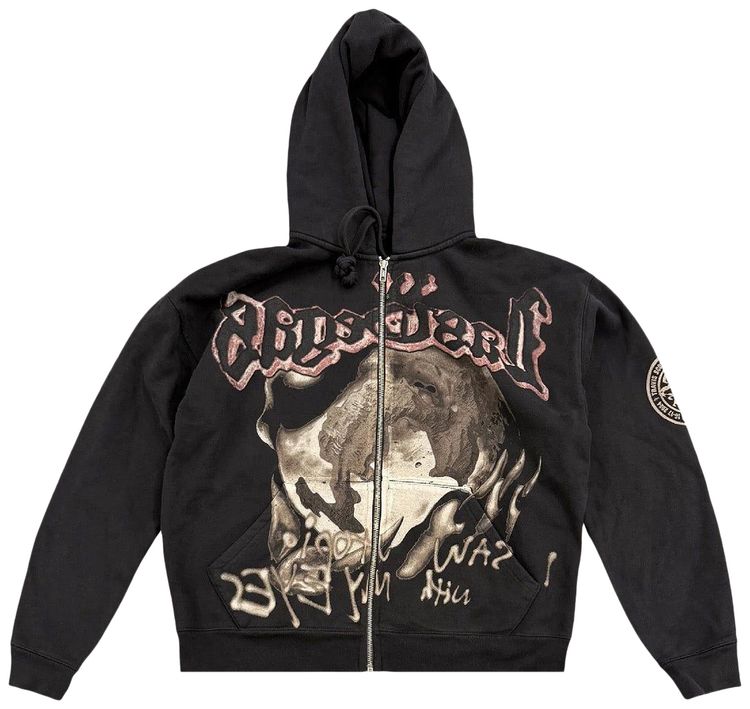 Cactus Jack by Travis Scott Utopia My Eyes Zip Hoodie Black