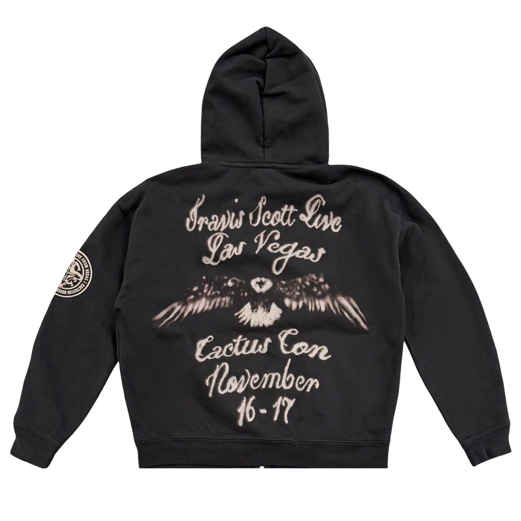 Buy Cactus Jack by Travis Scott Utopia My Eyes Zip Hoodie 'Black