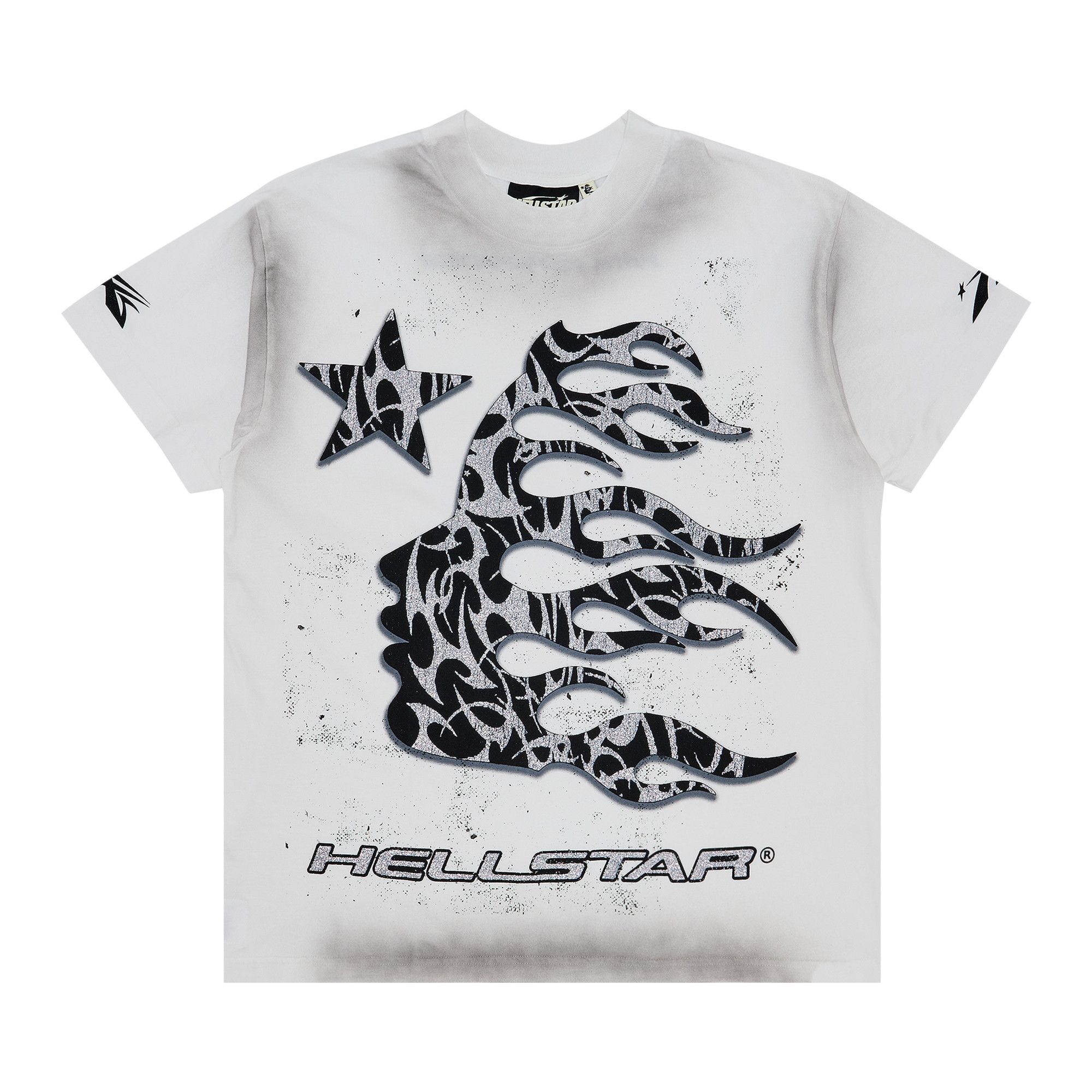 Buy Hellstar Thorn Glitter T-Shirt 'Dirty White' - HS03TE001 WHT