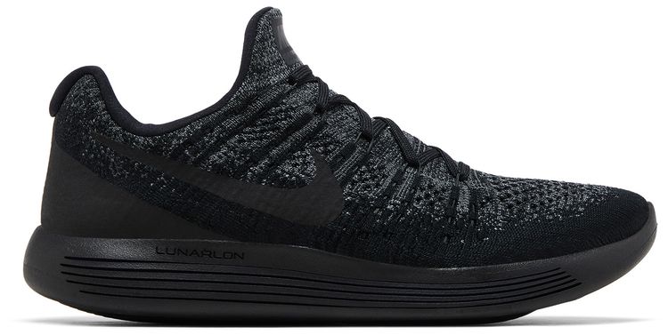 Nike Lunarepic Low Flyknit 2 Black Dark Grey