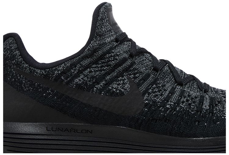 Nike Lunarepic Low Flyknit 2 Black Dark Grey