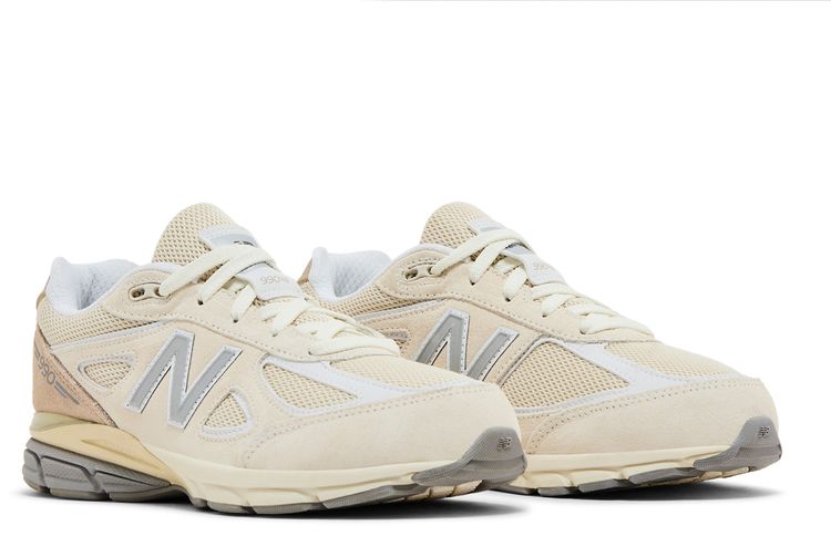 New Balance Teddy Santis x 990v4 Big Kid Wide Limestone