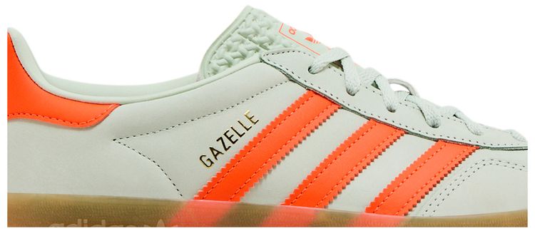 adidas Wmns Gazelle Indoor Linen Green Solar Orange