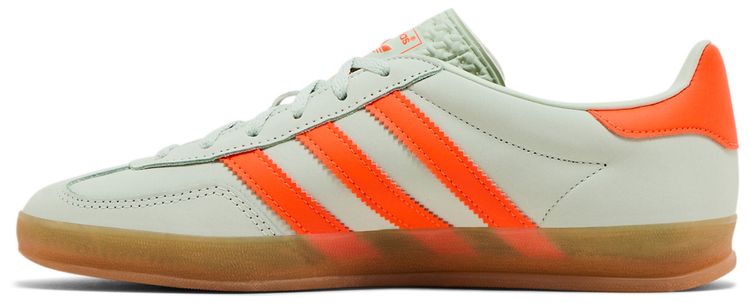 adidas Wmns Gazelle Indoor Linen Green Solar Orange