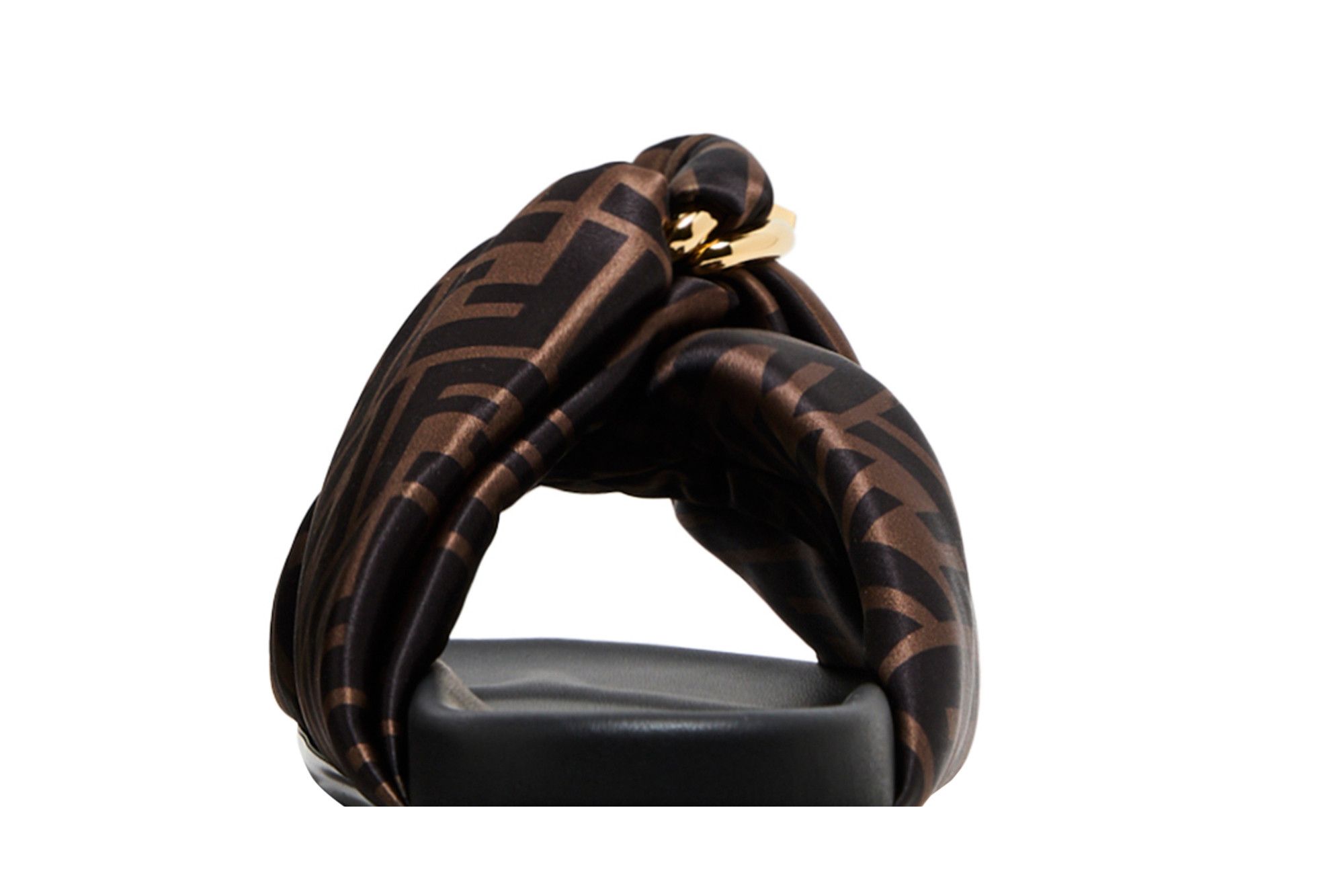 FENDI｜SLIPPERS (8X8645 AE7S F0R7V) Buy Fendi Wmns Feel FF Satin Slide 'Brown' - 8X8645 AE7S