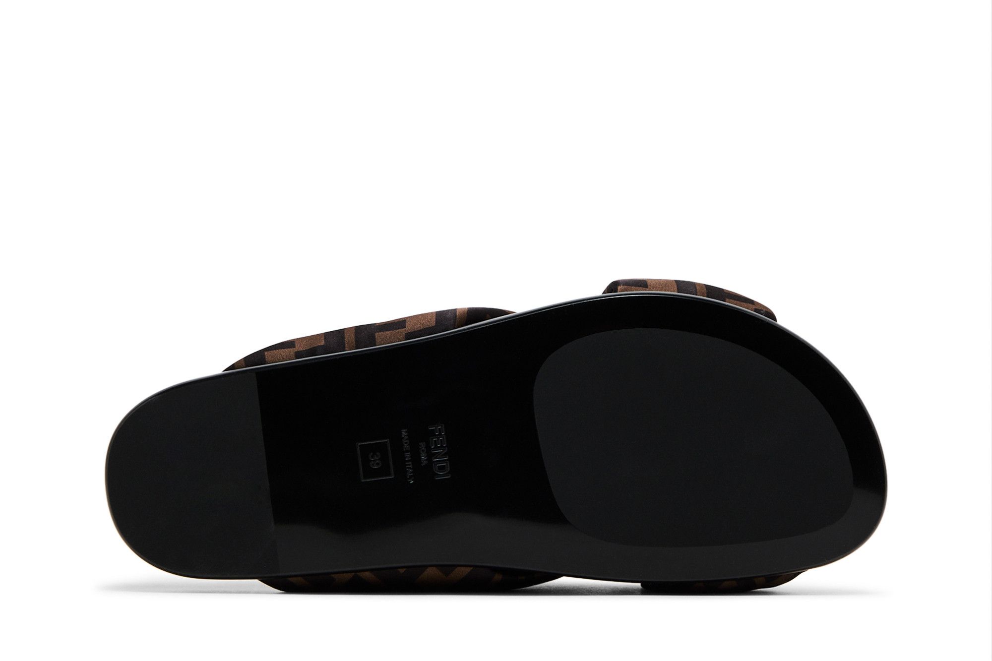 FENDI｜SLIPPERS (8X8645 AE7S F0R7V) Buy Fendi Wmns Feel FF Satin Slide 'Brown' - 8X8645 AE7S