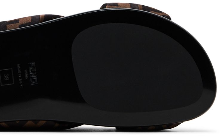 Fendi Wmns Feel FF Satin Slide Brown