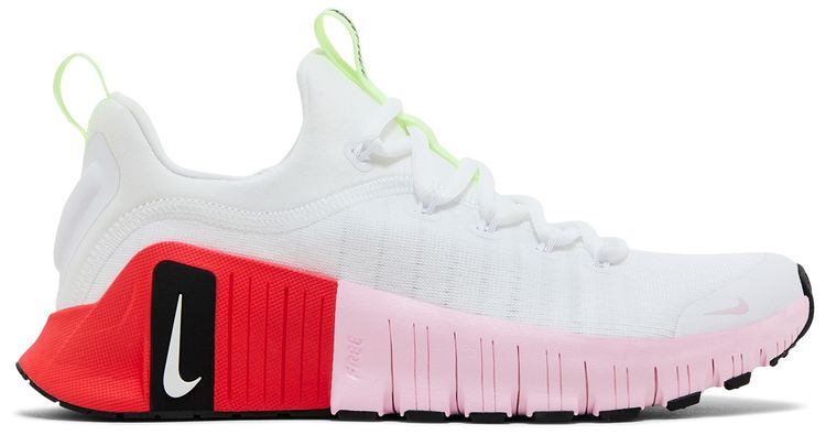 Nike Wmns Free Metcon 6 White Bright Crimson Pink Foam