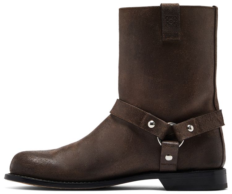 Loewe Campo Biker Boot Dark Brown