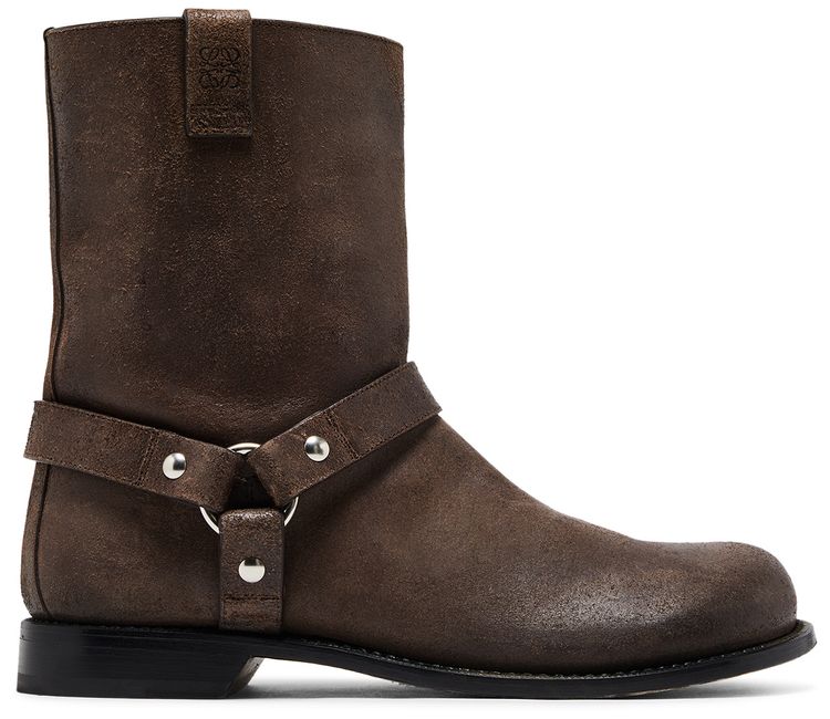 Loewe Campo Biker Boot Dark Brown