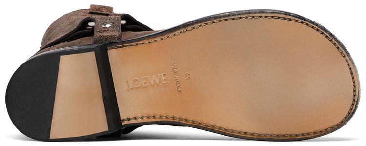 Loewe Campo Biker Boot Dark Brown