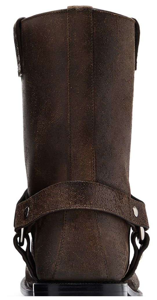 Loewe Campo Biker Boot Dark Brown