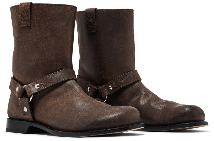 Loewe Campo Biker Boot Dark Brown
