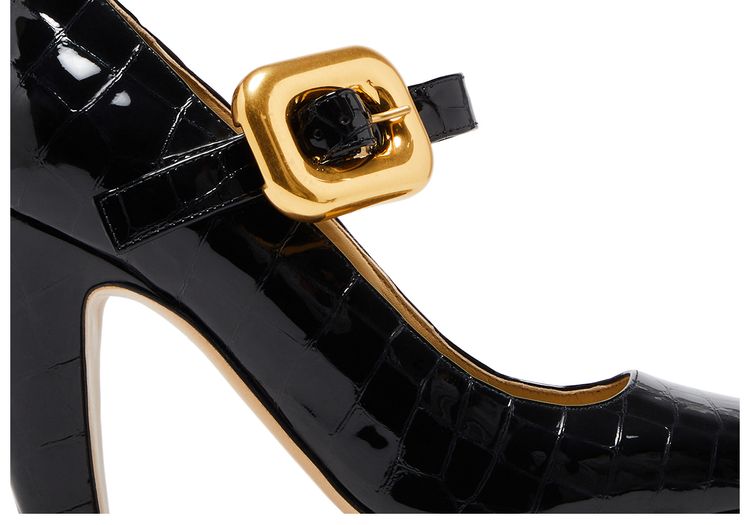 Bottega Veneta Wmns Mostra Mary Jane Heels Black