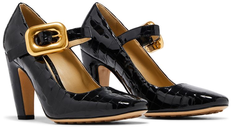 Bottega Veneta Wmns Mostra Mary Jane Heels Black