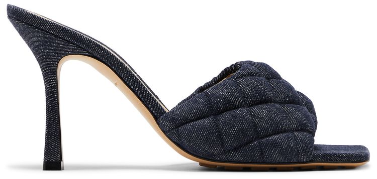 Bottega Veneta Wmns Padded Mule Indigo Denim