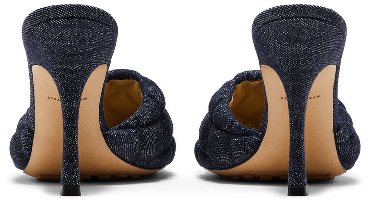 Bottega Veneta Wmns Padded Mule Indigo Denim