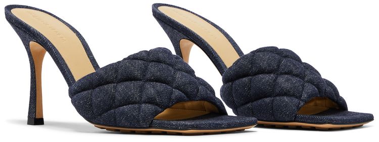 Bottega Veneta Wmns Padded Mule Indigo Denim