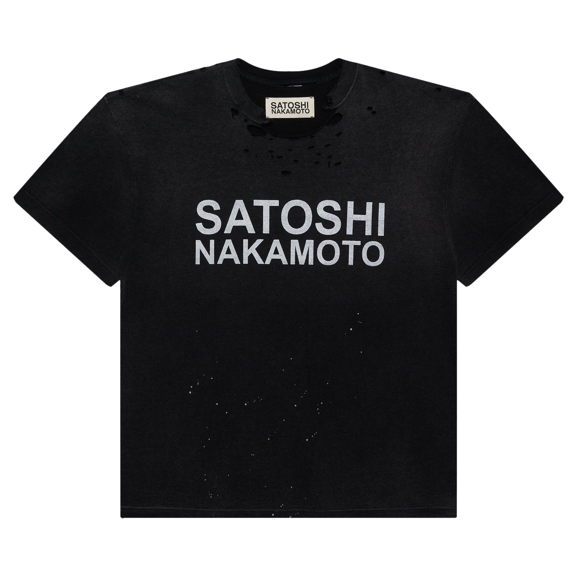 SATOSHI NAKAMOTO サトシナカモト　デストロイド　LUKE TEE SATOSHI NAKAMOTO - DESTROYED LUKE TEE WHITE T-shirt | cherry