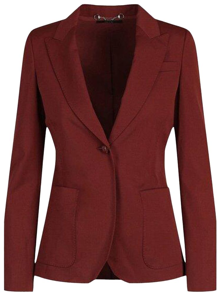 Gucci Wool Blend Blazer Roasted Sand