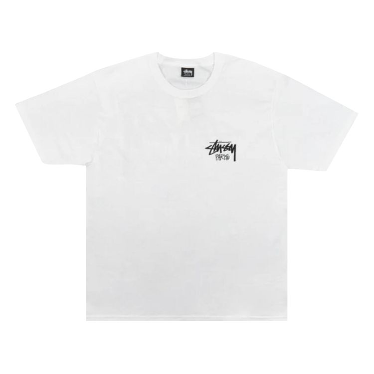 Stussy Stock Paris Tee White